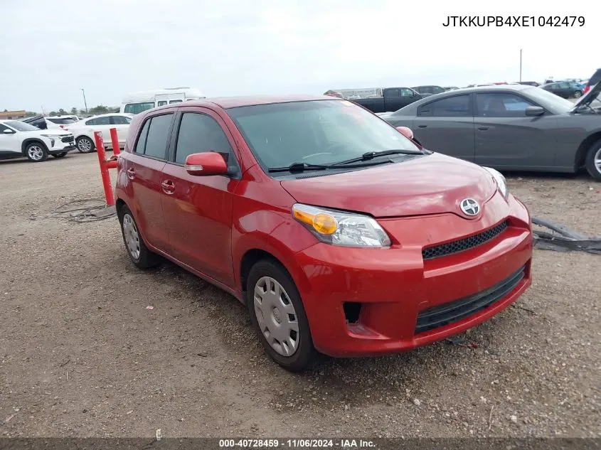 2014 Scion Xd VIN: JTKKUPB4XE1042479 Lot: 40728459