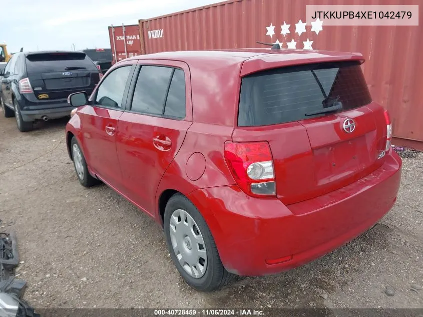 2014 Scion Xd VIN: JTKKUPB4XE1042479 Lot: 40728459