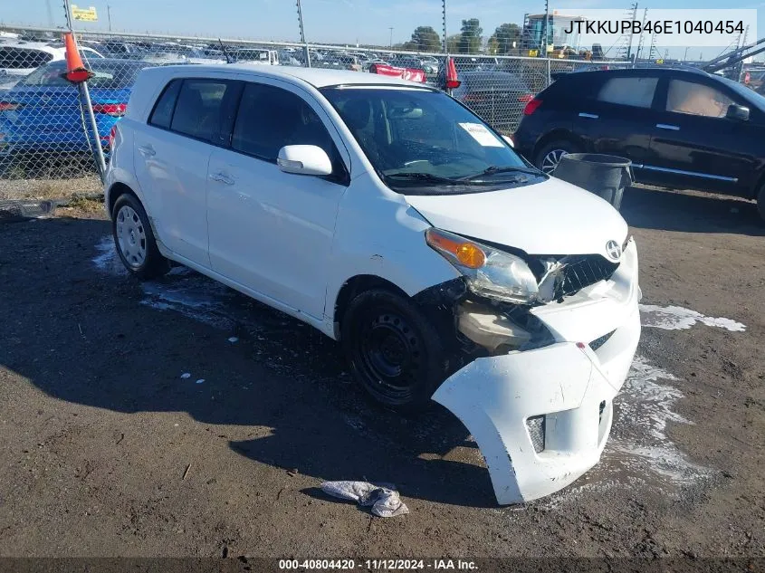 2014 Scion Xd VIN: JTKKUPB46E1040454 Lot: 40804420