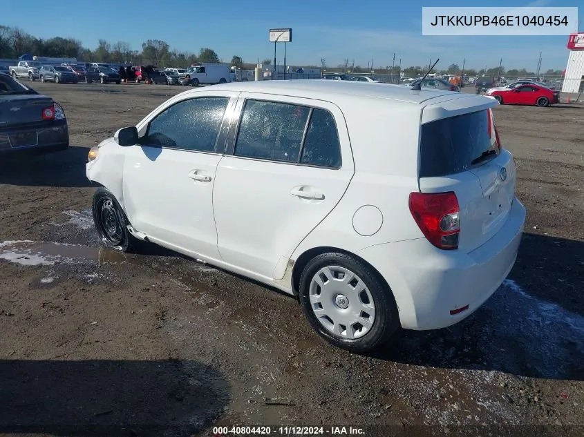 2014 Scion Xd VIN: JTKKUPB46E1040454 Lot: 40804420