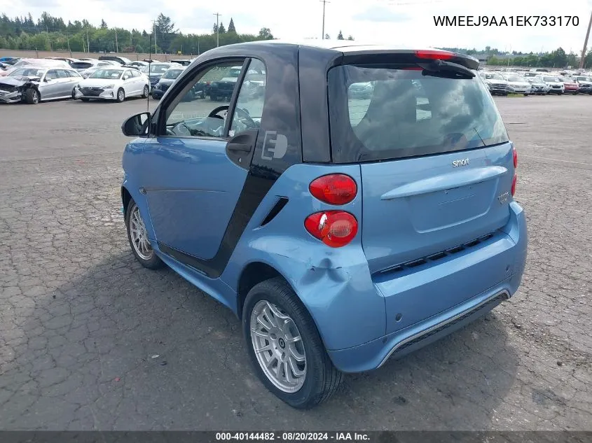 WMEEJ9AA1EK733170 2014 Smart Fortwo Electric Drive Passion