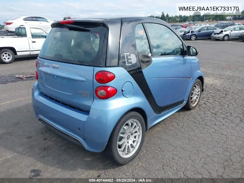 WMEEJ9AA1EK733170 2014 Smart Fortwo Electric Drive Passion