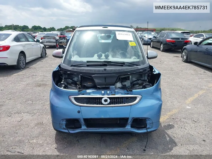 WMEEK9AA4EK785731 2014 Smart Fortwo Electric Drive