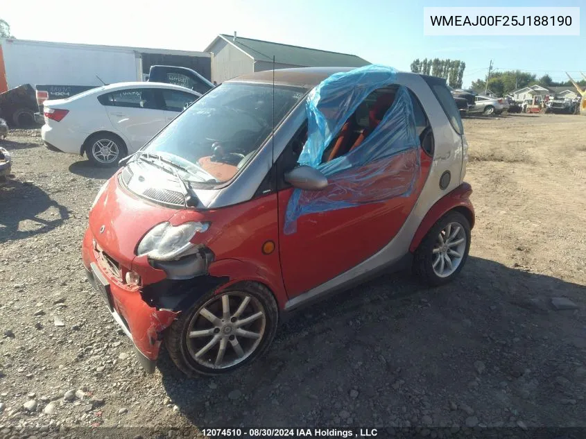 WMEAJ00F25J188190 2005 Smart Fortwo