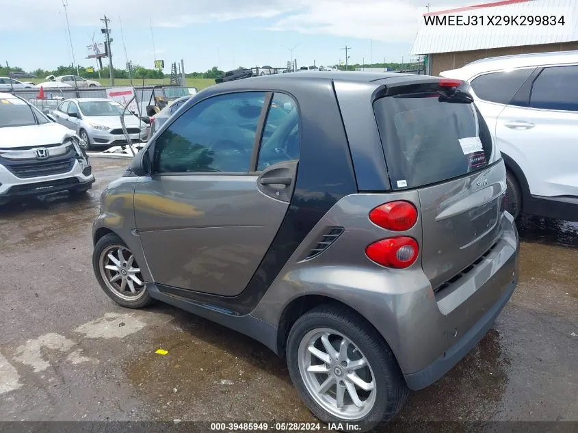 2009 Smart Fortwo Brabus/Passion/Pure VIN: WMEEJ31X29K299834 Lot: 39485949