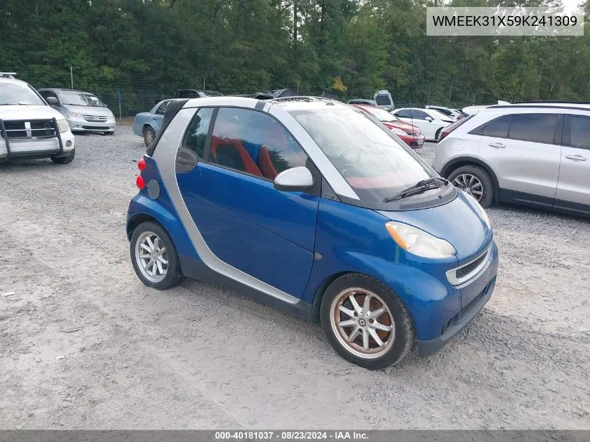 2009 Smart Fortwo Brabus/Passion VIN: WMEEK31X59K241309 Lot: 40181037