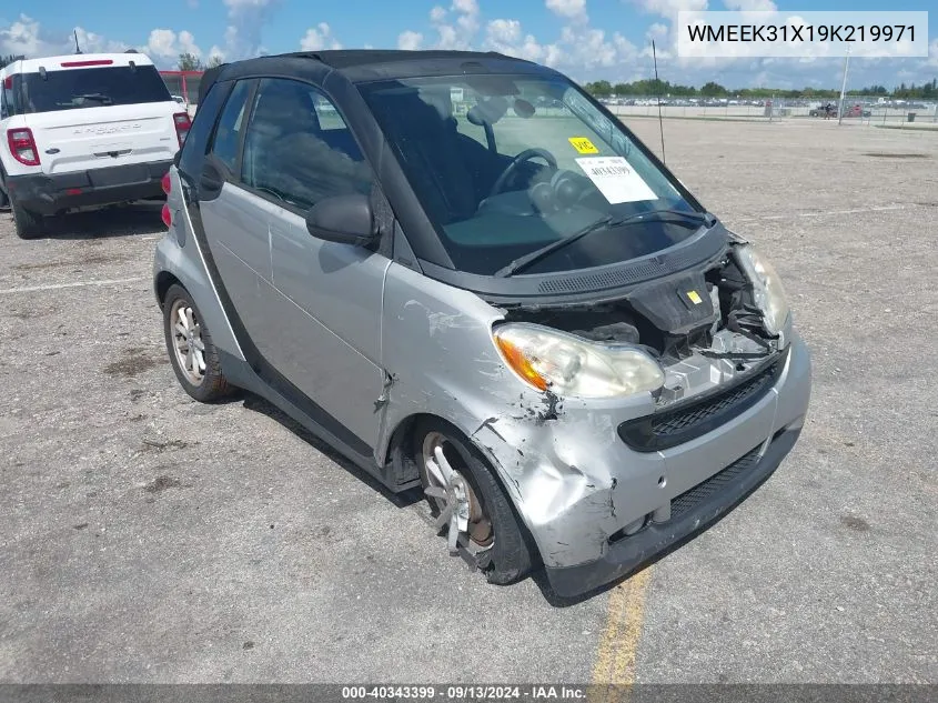 WMEEK31X19K219971 2009 Smart Fortwo Passion