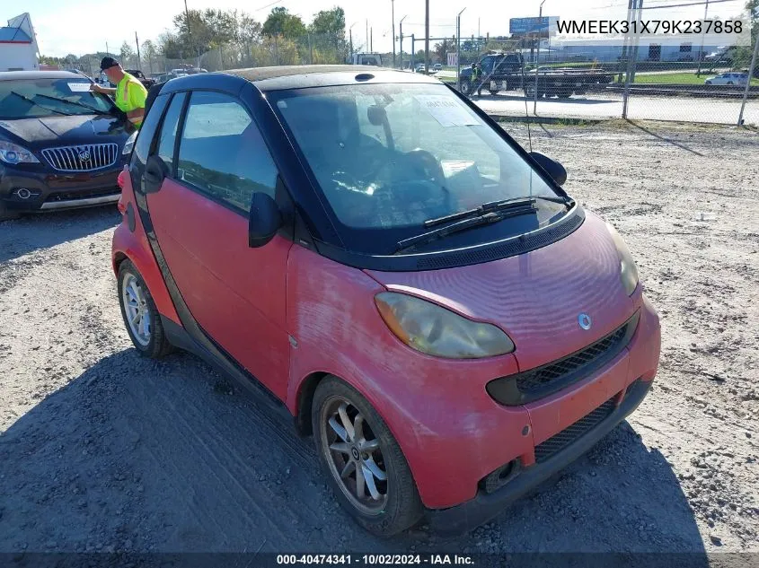 2009 Smart Fortwo Brabus/Passion VIN: WMEEK31X79K237858 Lot: 40474341