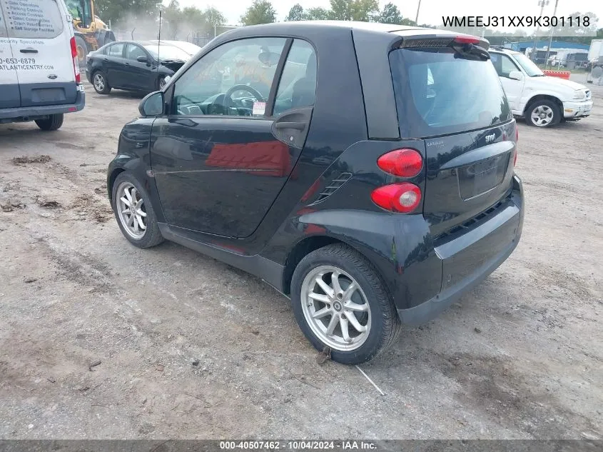 WMEEJ31XX9K301118 2009 Smart Fortwo Brabus/Passion/Pure