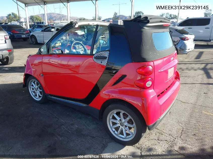 2009 Smart Fortwo Brabus/Passion VIN: WMEEK31X29K239145 Lot: 40767626