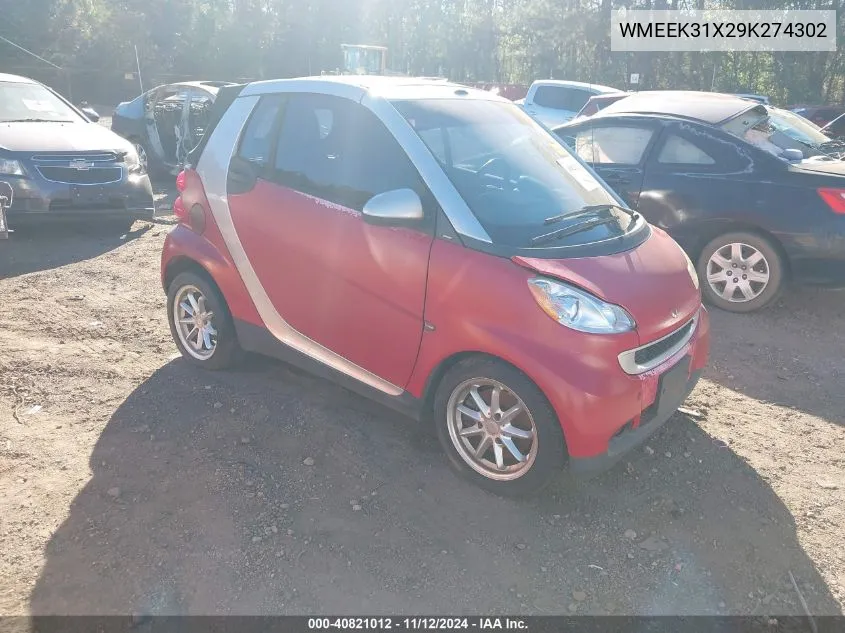 WMEEK31X29K274302 2009 Smart Fortwo Brabus/Passion