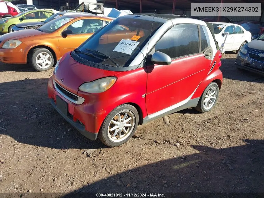 WMEEK31X29K274302 2009 Smart Fortwo Brabus/Passion