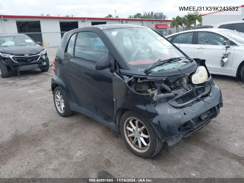 2009 Smart Fortwo Brabus/Passion/Pure VIN: WMEEJ31X39K243532 Lot: 40891685