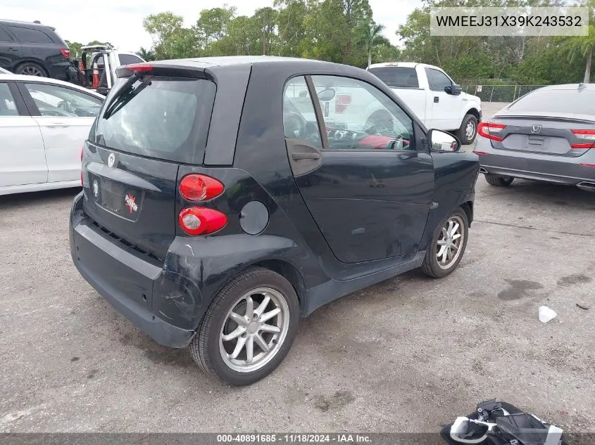 2009 Smart Fortwo Brabus/Passion/Pure VIN: WMEEJ31X39K243532 Lot: 40891685