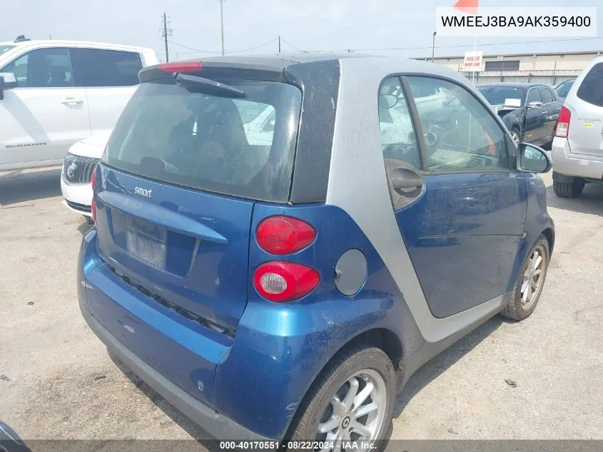 WMEEJ3BA9AK359400 2010 Smart Fortwo Passion/Pure