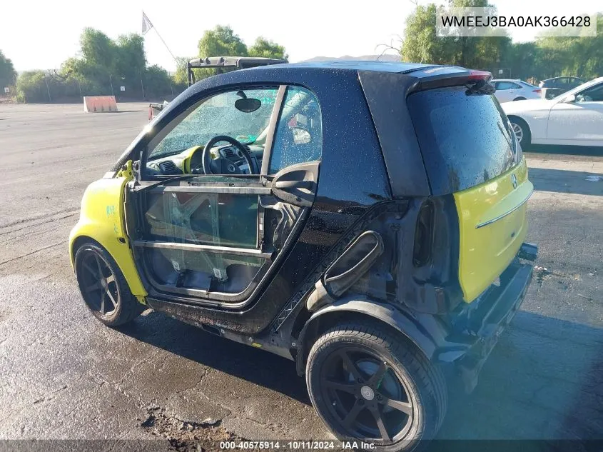 WMEEJ3BA0AK366428 2010 Smart Fortwo Passion/Pure