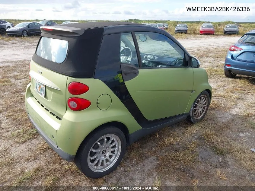 WMEEK3BA2BK426336 2011 Smart Fortwo Passion