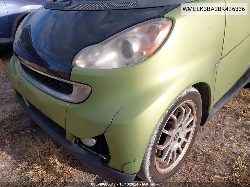 WMEEK3BA2BK426336 2011 Smart Fortwo Passion