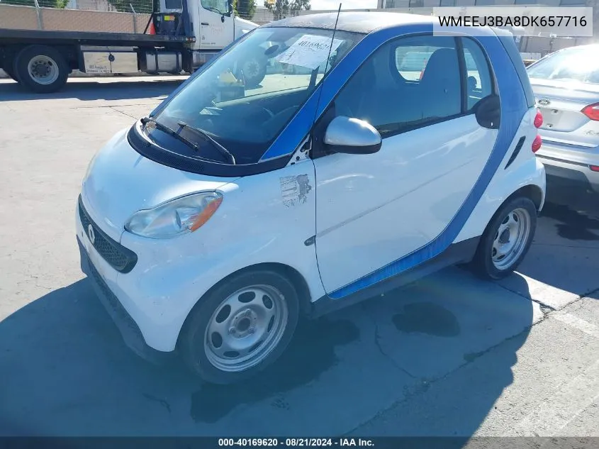 2013 Smart Fortwo Passion/Pure VIN: WMEEJ3BA8DK657716 Lot: 40169620