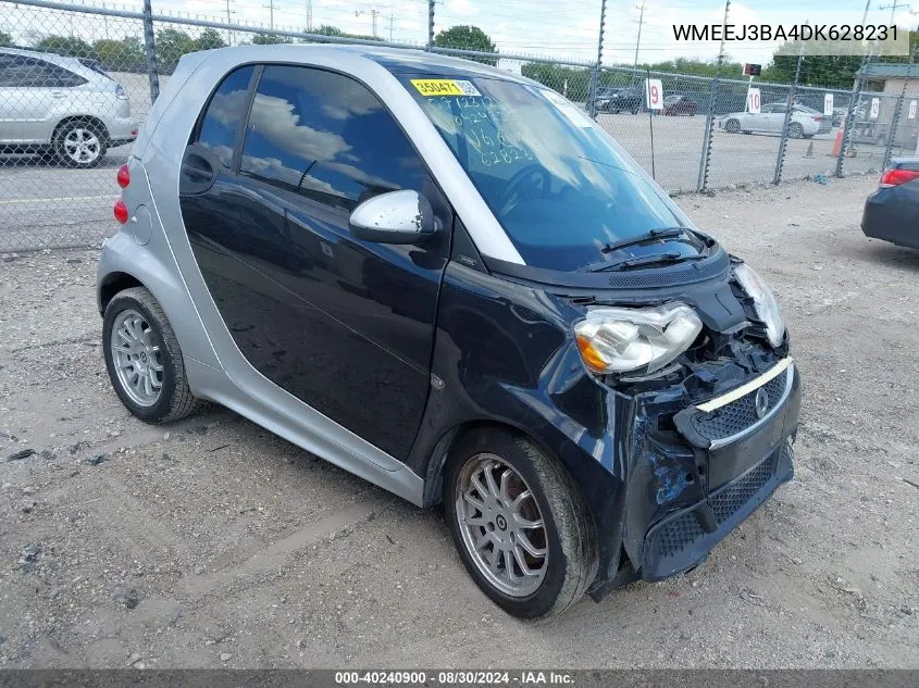 2013 Smart Fortwo Passion/Pure VIN: WMEEJ3BA4DK628231 Lot: 40240900