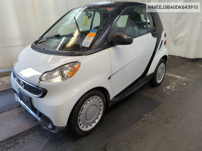 WMEEJ3BA0DK643910 2013 Smart Fortwo Passion/Pure