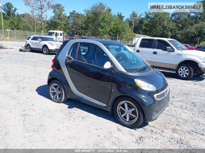 2013 Smart Fortwo Pure/Passion VIN: WMEEJ3BA9DK586817 Lot: 40545777