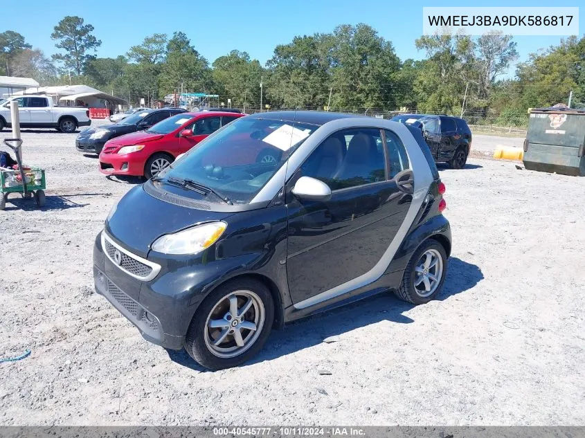 2013 Smart Fortwo Pure/Passion VIN: WMEEJ3BA9DK586817 Lot: 40545777