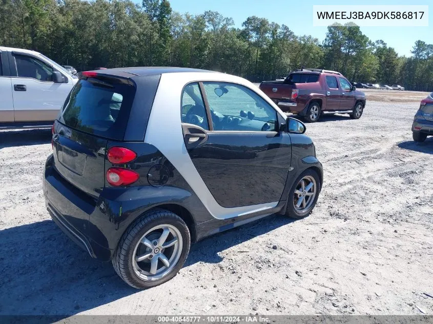 2013 Smart Fortwo Pure/Passion VIN: WMEEJ3BA9DK586817 Lot: 40545777