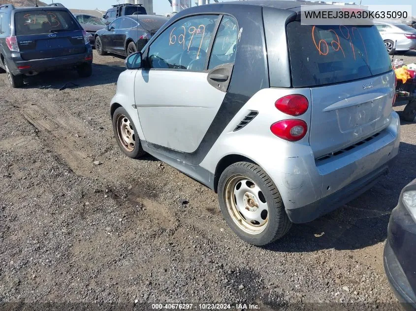 2013 Smart Fortwo Passion/Pure VIN: WMEEJ3BA3DK635090 Lot: 40676297