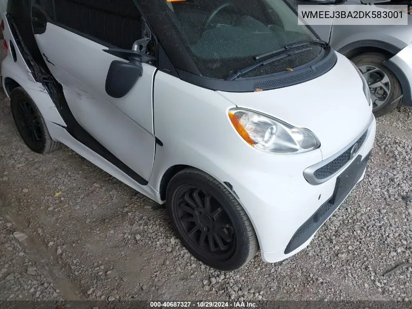 WMEEJ3BA2DK583001 2013 Smart Fortwo Passion/Pure