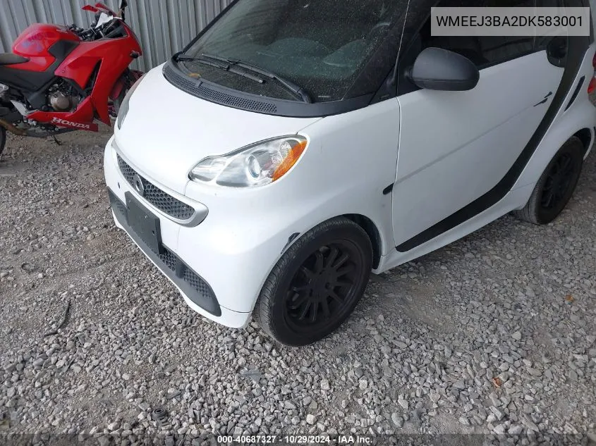 WMEEJ3BA2DK583001 2013 Smart Fortwo Passion/Pure