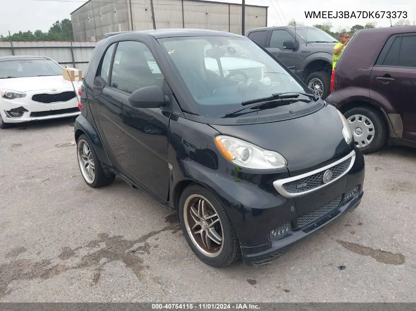 2013 Smart Fortwo Passion/Pure VIN: WMEEJ3BA7DK673373 Lot: 40754115