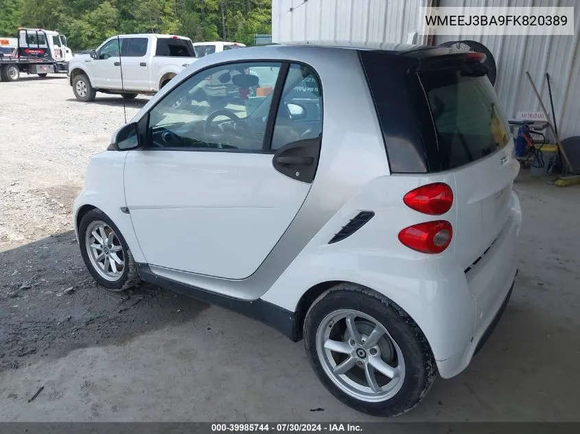 WMEEJ3BA9FK820389 2015 Smart Fortwo Passion/Pure