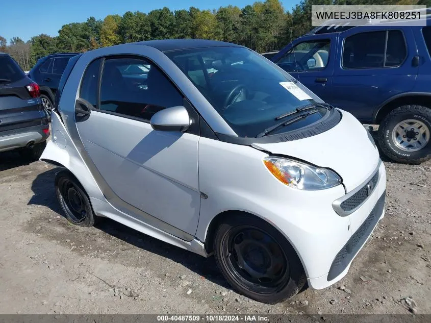 WMEEJ3BA8FK808251 2015 Smart Fortwo Passion/Pure