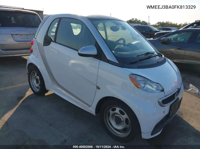 2015 Smart Fortwo Passion/Pure VIN: WMEEJ3BA0FK813329 Lot: 40582088