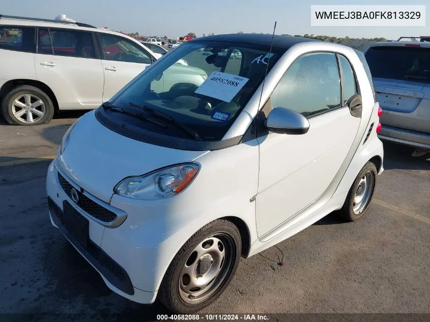 2015 Smart Fortwo Passion/Pure VIN: WMEEJ3BA0FK813329 Lot: 40582088