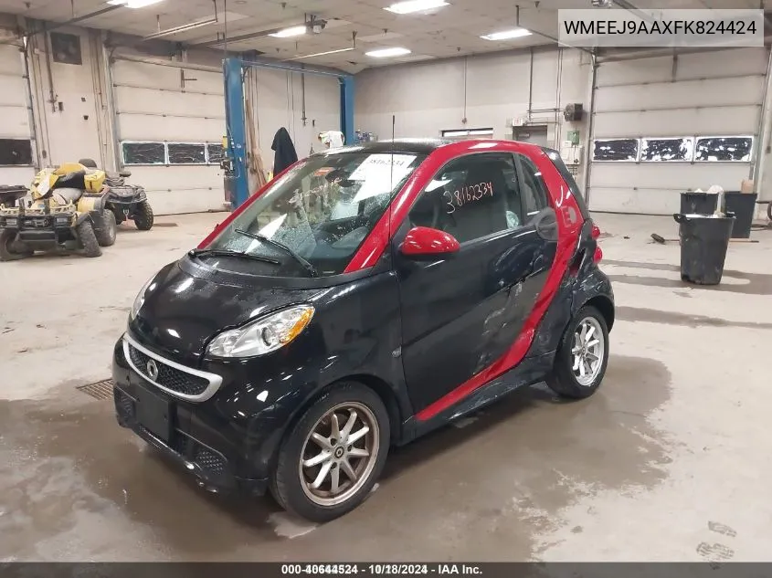 2015 Smart Fortwo Electric Drive Passion VIN: WMEEJ9AAXFK824424 Lot: 40644524