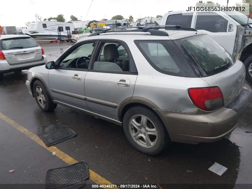 2003 Subaru Impreza Outback Sport VIN: JF1GG68563H807812 Lot: 40348271