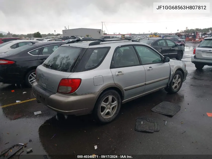 2003 Subaru Impreza Outback Sport VIN: JF1GG68563H807812 Lot: 40348271