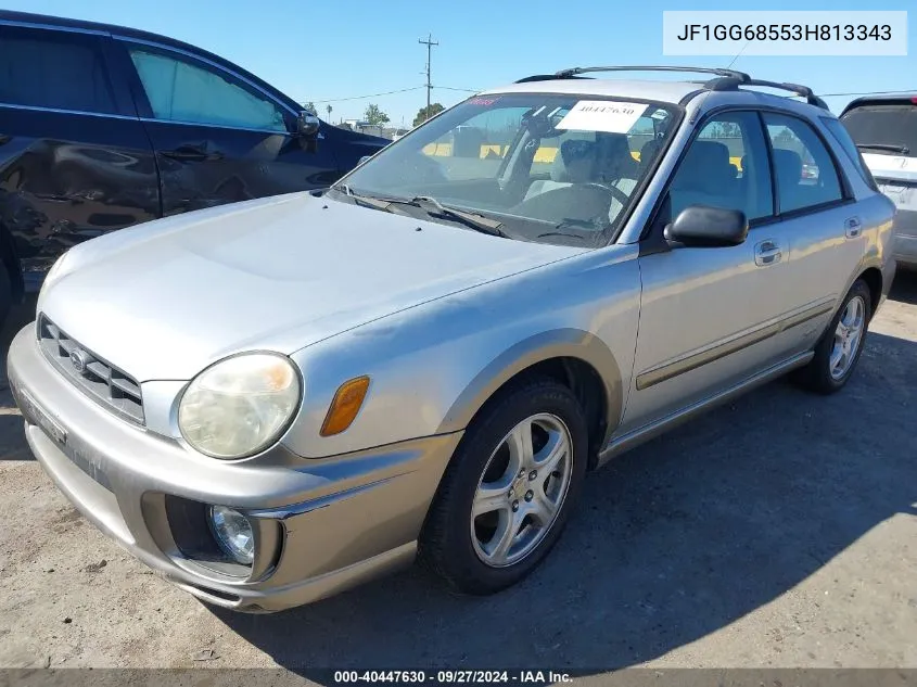 2003 Subaru Impreza Outback Sport VIN: JF1GG68553H813343 Lot: 40447630