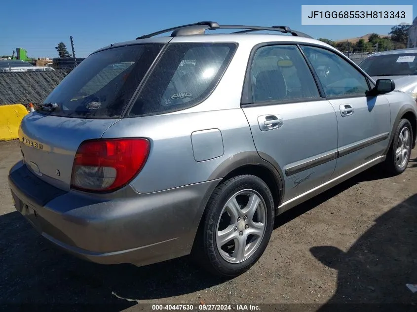 JF1GG68553H813343 2003 Subaru Impreza Outback Sport