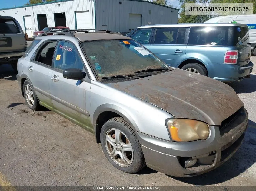 2004 Subaru Impreza Outback Sport VIN: JF1GG68574G807325 Lot: 40559282