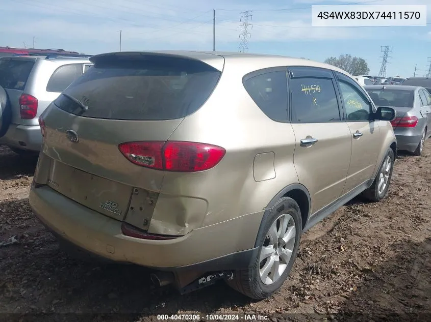 2007 Subaru B9 Tribeca Limited 5-Passenger VIN: 4S4WX83DX74411570 Lot: 40470306