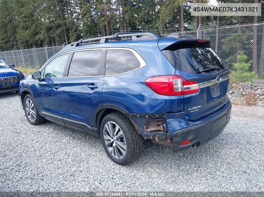 2019 Subaru Ascent Premium VIN: 4S4WMAED7K3431321 Lot: 39745441