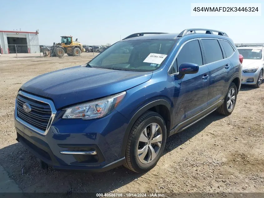 4S4WMAFD2K3446324 2019 Subaru Ascent Premium