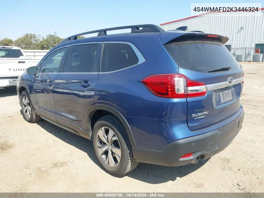 4S4WMAFD2K3446324 2019 Subaru Ascent Premium