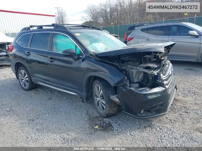 2019 Subaru Ascent Limited VIN: 4S4WMALD9K3467272 Lot: 40791218