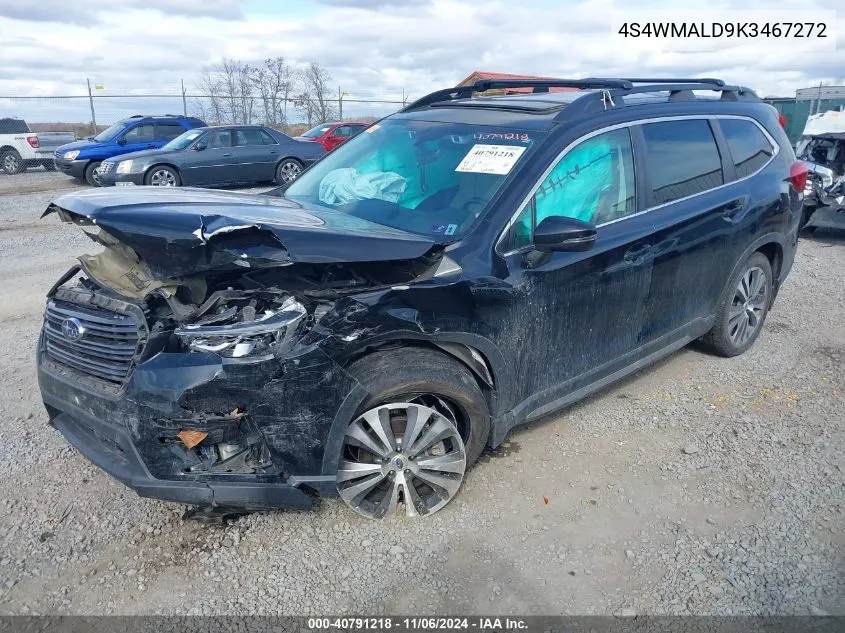 2019 Subaru Ascent Limited VIN: 4S4WMALD9K3467272 Lot: 40791218