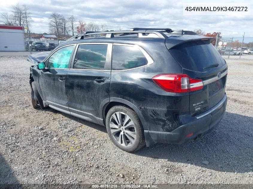 2019 Subaru Ascent Limited VIN: 4S4WMALD9K3467272 Lot: 40791218