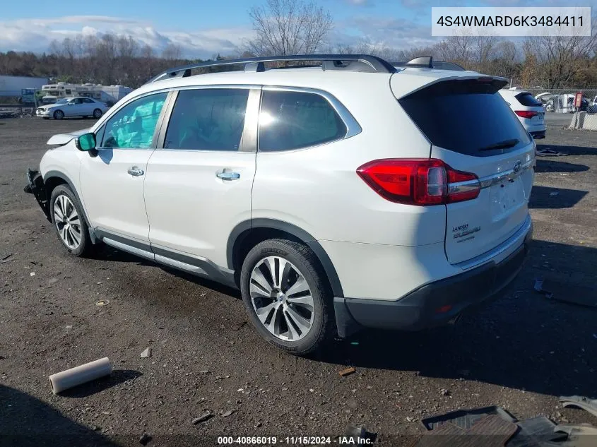 2019 Subaru Ascent Touring VIN: 4S4WMARD6K3484411 Lot: 40866019